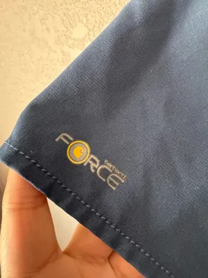 Carhartt size xl navy blue scrub top thumbnail 4