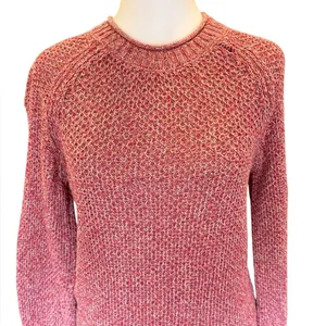 Faherty Saulsalito Sweater Cotton Open Knit Womens Size XS Pink thumbnail 10