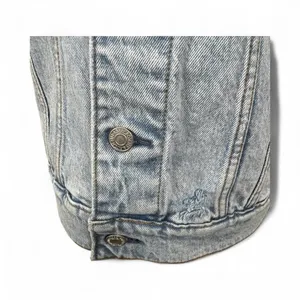 Abercrombie & Fitch Women XS‎ Denim Jacket Light Wash Distressed Classic Grunge thumbnail 5