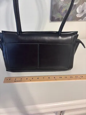 Madison west black shoulder bag faux vegan leather city contemporary thumbnail 9
