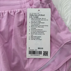 Lululemon Hotty Hot Low Rise Lined Short 2.5" Vita Pink Size 8 thumbnail 12