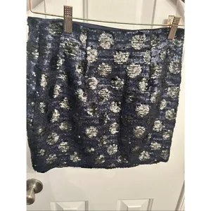 Broadway & Broome Womens skirt sequin size 0 blue sexy going out thumbnail 3