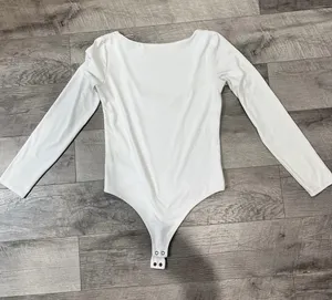 Express White Open-Back Bodysuit thumbnail 1