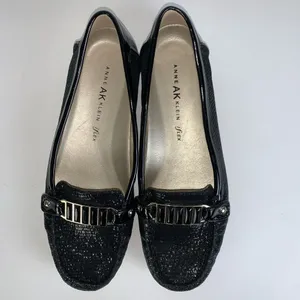 Anne Klein Iflex Women's Shoes Sz 8M Black Moccasin Loafers Flat Comfort thumbnail 9