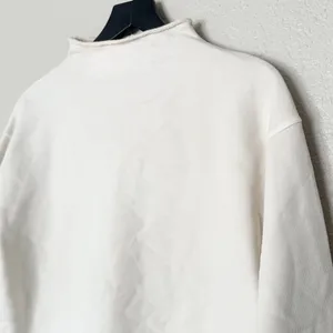 Madewell Sweatshirt Long-Sleeve Funnel-Neck Parchment Relaxed Size XS‎ thumbnail 5