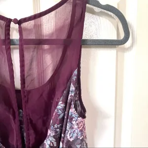 Kimichi blue UO floral rose purple sweetheart dress thumbnail 4