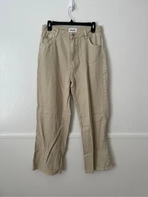 Rolla's Heidi High Rise Loose Straight Tan Khaki Stone‎ Jean size 27 thumbnail 3