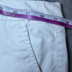 American Eagle Womens Size 12 White Midi Stretch Chino Shorts Summer Beach thumbnail 8