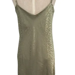 Show Me Your Mumu Zio‎ Dress Slip Satin Cheetah Print Sage Green Size Small thumbnail 10