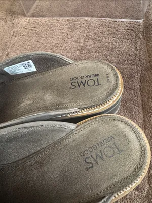 TOMS Cara mule loafers, featuring a slip-on design with a classic penny strap thumbnail 2