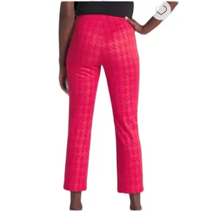 Hot Pink Houndstooth Cropped Pants thumbnail 4