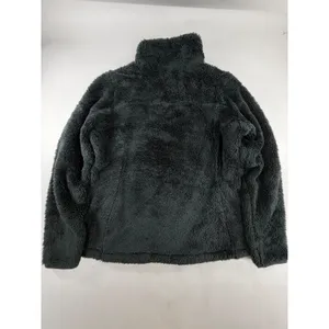 Columbia Womens Dark Green High Pile Fleece Full Zip Jacket Large Pockets Cozy thumbnail 2
