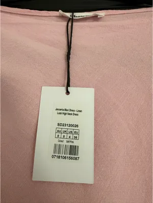 NWT Showpo Soft pink linen dress size 4 thumbnail 5