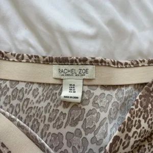 Rachel‎ Zoe Maxi Skirt Womens 8 Leopard Beige Brown Animal Whimsy Quiet Luxury thumbnail 5