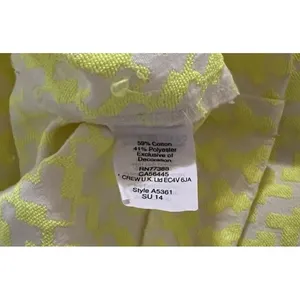 J.Crew Neon Green Geometric Print Sleeveless Dress‎ Size 4 Pockets thumbnail 6