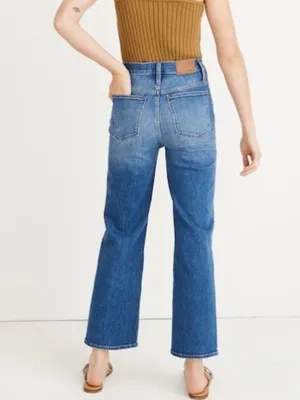 Madewell‎ Slim Wide Leg Jeans 23 Olympia High Rise Button Fly Quiet Luxury 90s thumbnail 2