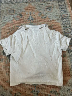 Brandy Melville White Button-Up Crop Top thumbnail 3
