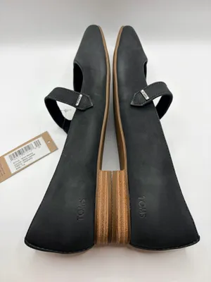 TOMS Bianca Mary Jane Flats Black Leather Comfort Ballet Coquette Women 7.5 thumbnail 6