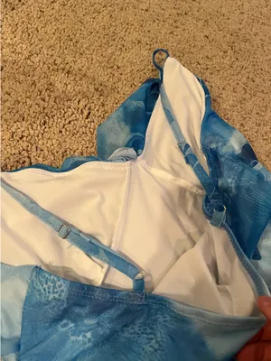 Floral mini dress Blue thumbnail 3