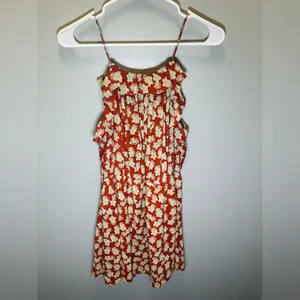 Scotch & Soda Women's Paradise Cove Rust Floral Mini Dress‎ Size 3 (Large) thumbnail 4