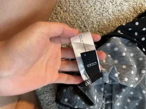 Cider black and white polka dot top thumbnail 4