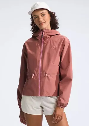 The North Face women's Daybreak Rain Jacket in light mahogany NF0A86NZNXQ thumbnail 1