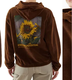 BDG Endless Potential Graphic Brown Pullover Hoodie thumbnail 2