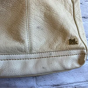 The Sak Leather Crossbody Purse Ivory Adjustable Strap thumbnail 3