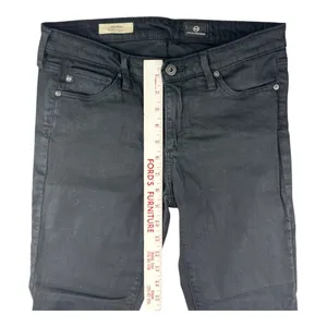 AG Adriano Goldschmied The Prima Mid-Rise Cigarette Jean Black 27R Designer Slim thumbnail 7