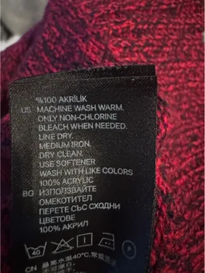 Divided by H&M Burgundy Knit Sweater, Size Small thumbnail 7