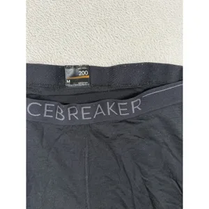 Icebreaker Merino 200 Base Size M Leggings Thermal Pants Black Base Layer thumbnail 2