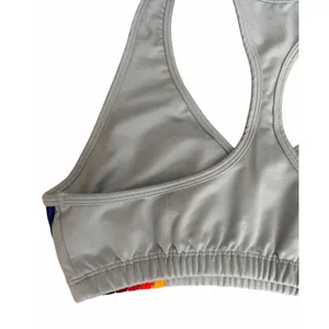 Aviator Nation 5 Stripe 4" High Rise Biker Shorts & Sports Bra Mist Women's Sm thumbnail 8