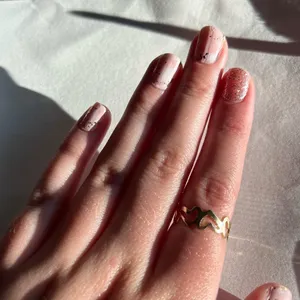 3/$20 Gold Tone Heart Love Multiple Patterned Circle Ring Size 6 thumbnail 2