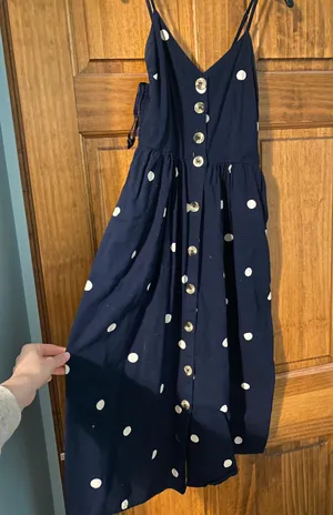 Polka Dot Sundress Blue thumbnail 1