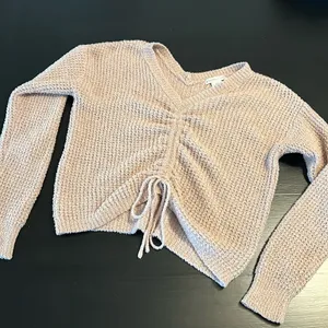 SINCERELY JULES CINCH FRONT V NECK‎ KNIT SWEATER thumbnail 1