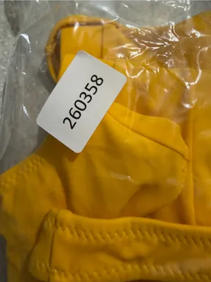 Women's Yellow Two Piece Swimsuit Bikini Size Medium #260358 thumbnail 4