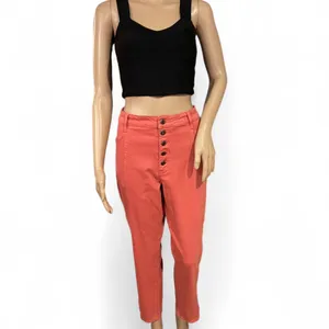 PISTOLA Red Rock Exposed Button Fly High-waist Straight Leg Pants Size 32 Ankle thumbnail 2