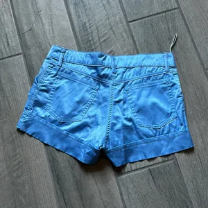 Blue silky shorts thumbnail 3