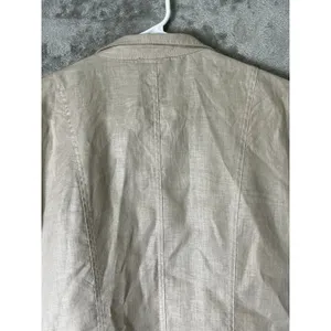 Vintage Linen Romantic Ruffle Jacket Bell Sleeve Victorian Boho Artsy Blazer thumbnail 4