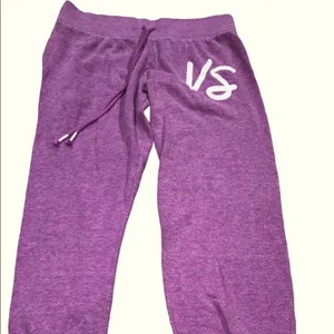 Victorias Secret purple crop joggers size xsmall thumbnail 1