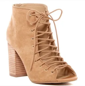 Chinese Laundry Biggest Lace Up Heel Booties thumbnail 1