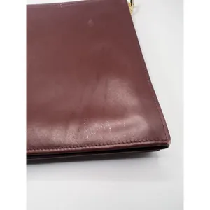 Cartier Vintage Must De Cartier Flap Bag Pouch No Strap Bordeaux thumbnail 6