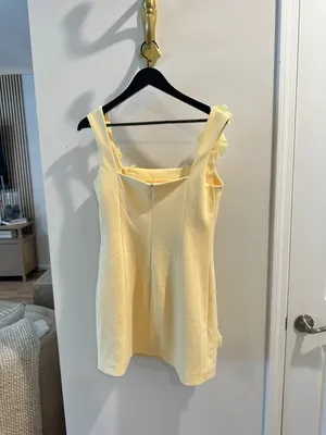 ELLIATT Trompe Floral Sleeveless Minidress in Yellow Size Large thumbnail 5