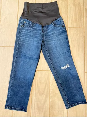 Sonoma Dark Blue Maternity Ankle Jeans with Belly Panel thumbnail 2