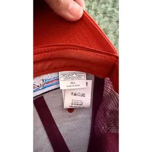 Patagonia Trucker Hat Logo Red Mesh Snapback Adjustable thumbnail 4