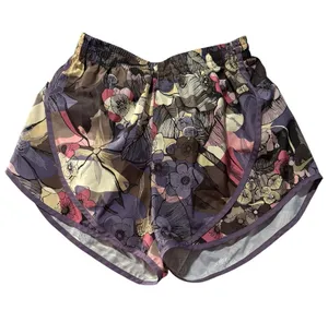 Nike running medium mushroom Women's Floral Print Running Shorts - Purple Multi thumbnail 1