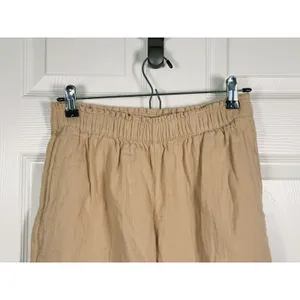 Old Navy Womens High Rise Wide Leg Pants Cotton S Beige Minimal Organic Earthy thumbnail 5