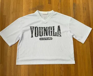 YoungLA Jersey Top White Size L thumbnail 1
