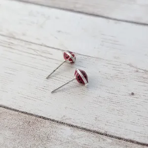 Vintage Stud Earrings Small & Dainty Ladybird/Ladybug thumbnail 5