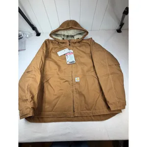 Carhartt FR Full Swing Quick Duck Jacket Sherpa Lined Brown Size XXL NWT thumbnail 2